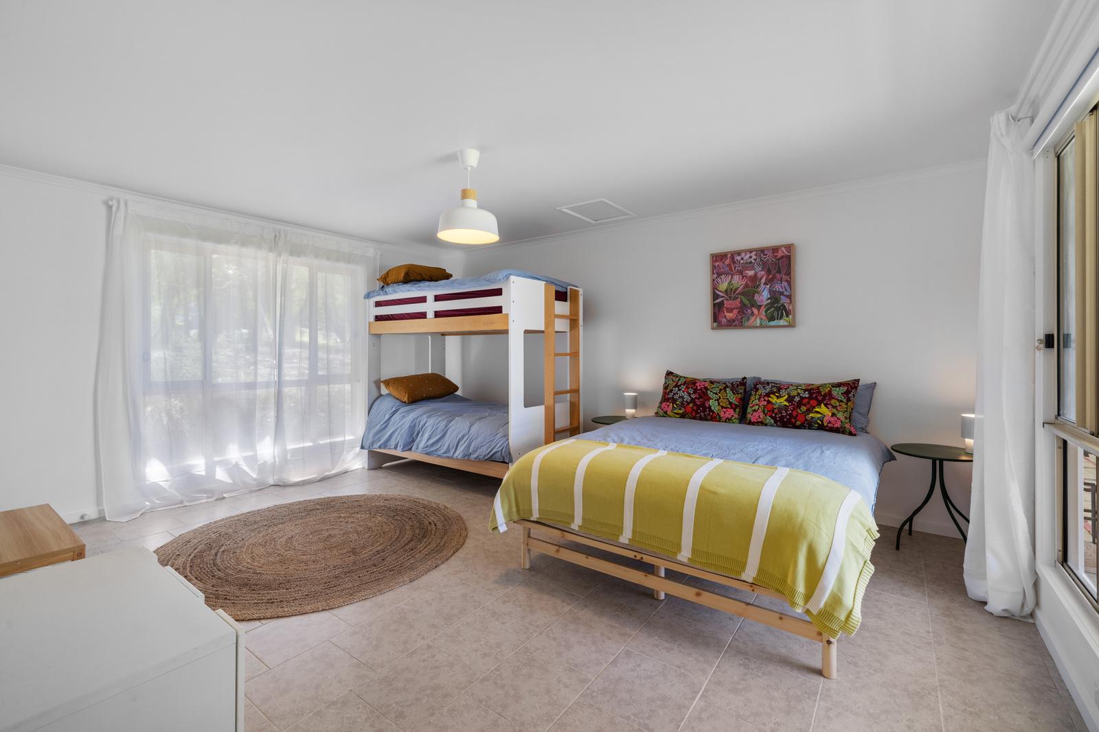 Comfortable bedroom with quality furnishings