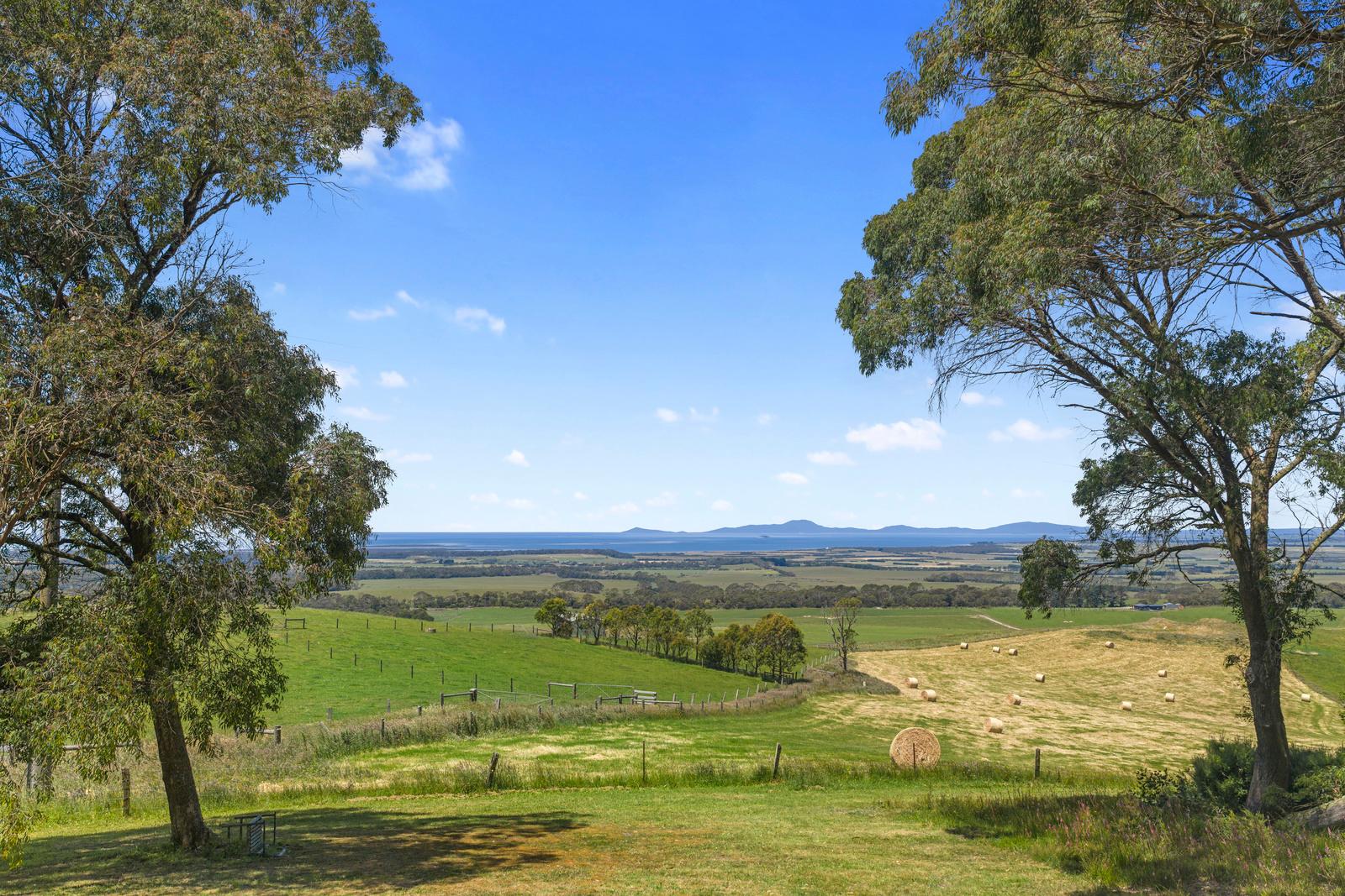 Sweeping views toward Wilsons Promontory from the property